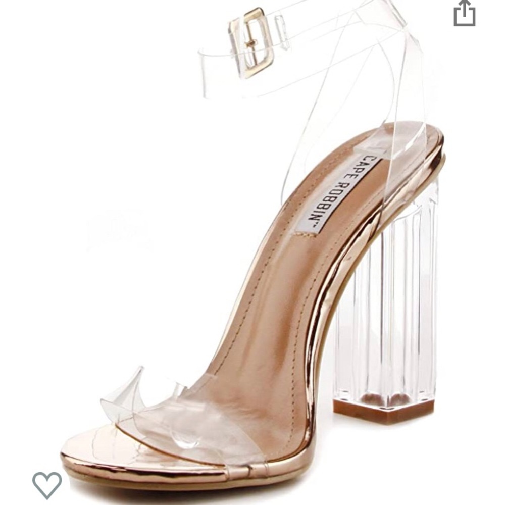 *NEW* *NEVER WORN* clear sandals